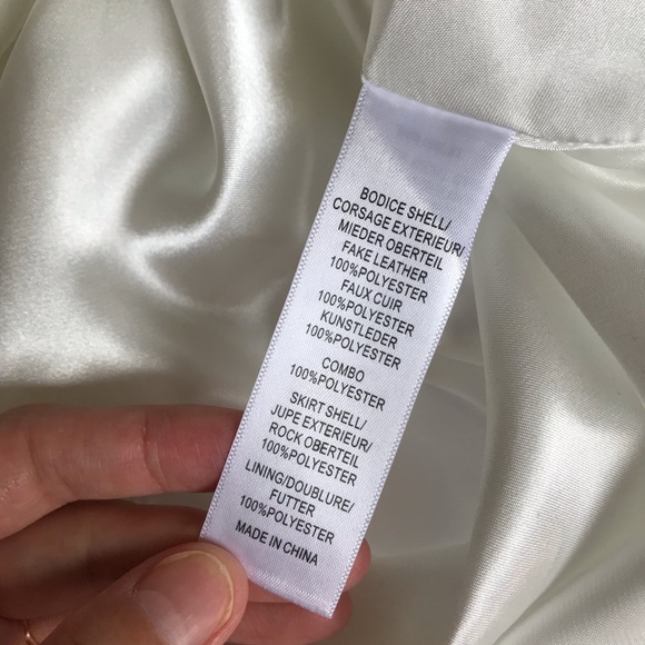 Aidan Mattox Faux Leather Strapless Dress - NWT - Picture 5 of 8